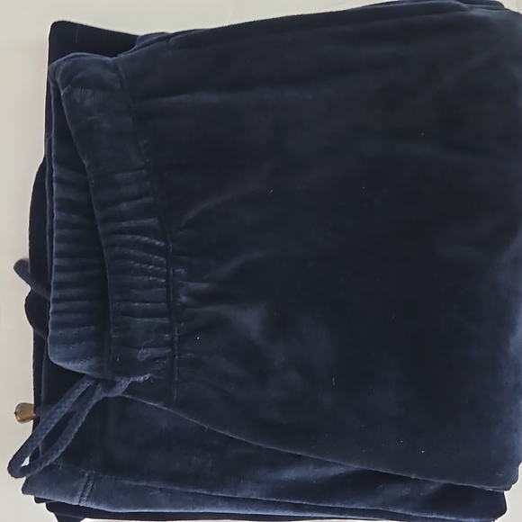 Evan Picone | Women's Dark Navy Loungewear Casual Velour Pants Sz M - Picture 1 of 10
